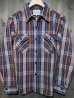 画像1: STUDIO D'ARTISAN ORG FLANNEL CHECK L/S WORK SHIRT 5471  (1)