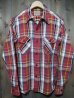 画像1: STUDIO D'ARTISAN ORG FLANNEL CHECK L/S WORK SHIRT 5481 (1)