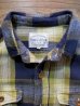 画像3: STUDIO D'ARTISAN INDIGO CHECK WORK SHIRT 5538 (YELLOW)