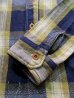 画像5: STUDIO D'ARTISAN INDIGO CHECK WORK SHIRT 5538 (YELLOW)