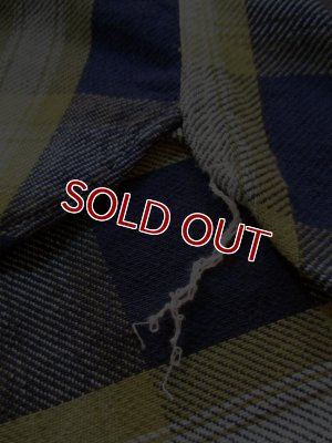 画像6: STUDIO D'ARTISAN INDIGO CHECK WORK SHIRT 5538 (YELLOW)