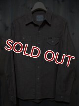 STUDIO D'ARTISAN CHAMBRAY L/S WORK SHIRT 5506 (BROWN)