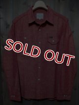 STUDIO D'ARTISAN CHAMBRAY L/S WORK SHIRT 5506 (RED)