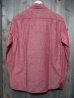画像2: STUDIO D'ARTISAN CHAMBRAY L/S WORK SHIRT 5506 (RED) (2)