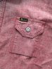 画像4: STUDIO D'ARTISAN CHAMBRAY L/S WORK SHIRT 5506 (RED)
