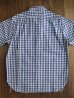 画像2: JOE McCOY 8 HOUR UNION GINGHAM CHECK SHIRT S/S Lot.902W MS14035 (BLUE) (2)