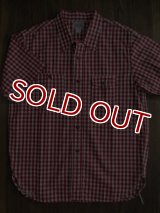 JOE McCOY 8 HOUR UNION GINGHAM CHECK SHIRT S/S Lot.902W MS14035 (RED)