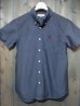 画像1: STUDIO D'ARTISAN S/S BUTTON-DOWN SHIRT 5432 (GRAY) (1)