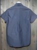 画像2: STUDIO D'ARTISAN S/S BUTTON-DOWN SHIRT 5432 (GRAY) (2)