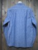 画像2: THE REAL McCOY'S NAVY CHAMBRAY SHIRT MS10102 (2)