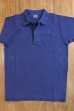 画像1: STUDIO D'ARTISAN INDIGO TSURI-AMI POLO SHIRT 9797IND (OW) (1)