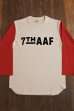 画像1: THE REAL McCOY'S BASEBALL TEE / 7TH AAF MC16005 (1)
