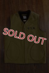 THE REAL McCOY'S VEST, ALPACA, PILE-LINED MJ19105