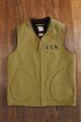 画像1: THE REAL McCOY'S VEST, ALPACA, PILE-LINED MJ19105 (1)