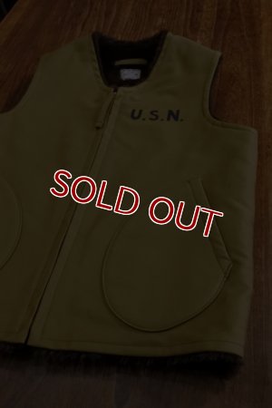 画像6: THE REAL McCOY'S VEST, ALPACA, PILE-LINED MJ19105