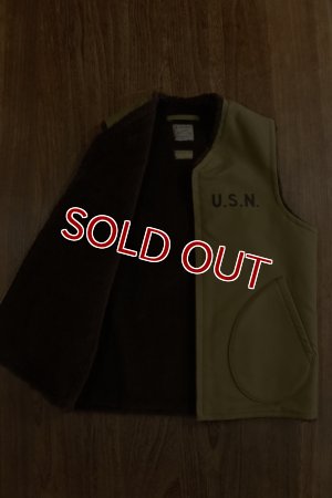 画像5: THE REAL McCOY'S VEST, ALPACA, PILE-LINED MJ19105