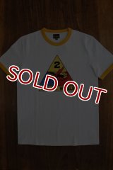 THE REAL McCOY'S MILITARY TEE / HELL ON WHEELS WHITE/Y