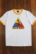 画像1: THE REAL McCOY'S MILITARY TEE / HELL ON WHEELS WHITE/Y (1)