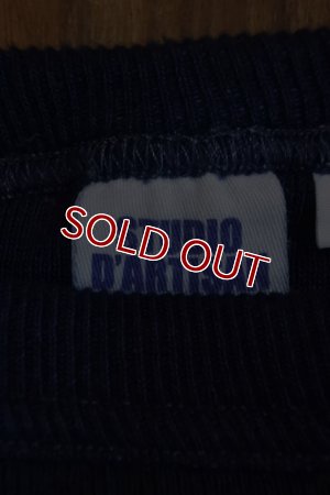 画像10: STUDIO D'ARTISAN 先染めインディゴ 吊り編み トレーナー