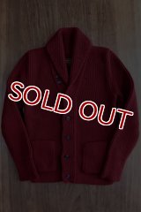 JOE McCOY SHAWL COLLAR CARDIGAN・MC11141 (BURGUNDY)