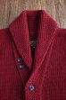 画像5: JOE McCOY SHAWL COLLAR CARDIGAN・MC11141 (BURGUNDY)