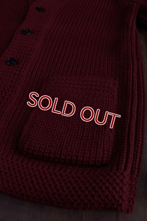 画像6: JOE McCOY SHAWL COLLAR CARDIGAN・MC11141 (BURGUNDY)