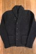 画像1: JOE McCOY SHAWL COLLAR CARDIGAN・MC11141 (CHARCOAL) (1)