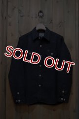 STUDIO D'ARTISAN Cotton wool NEP dungaree L/S work shirt  5573