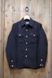 画像1: STUDIO D'ARTISAN Cotton wool NEP dungaree L/S work shirt  5573 (1)