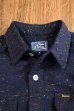 画像6: STUDIO D'ARTISAN Cotton wool NEP dungaree L/S work shirt  5573