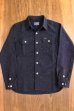 画像3: STUDIO D'ARTISAN Cotton wool NEP dungaree L/S work shirt  5573