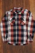 画像3: STUDIO D'ARTISAN INDIGO CHECK L/S WORK SHIRT 5569B
