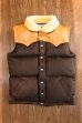 画像3: JOE McCOY MOUTON COLLAR LEATHER DOWN VEST MJ16153
