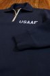 画像9: THE REAL McCOY'S USAAF 1/4 ZIP SWEATSHIRT MC16102