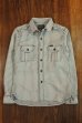 画像3: STUDIO D'ARTISAN INDIGO DOBBY L/S SHIRT 5581