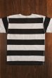 画像2: STUDIO D'ARTISAN TSURI-AMI BORDER T-SHIRT  9796 (WHxBK) (2)