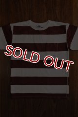 STUDIO D'ARTISAN TSURI-AMI BORDER T-SHIRT  9796 (WHxBG)