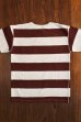 画像2: STUDIO D'ARTISAN TSURI-AMI BORDER T-SHIRT  9796 (WHxBG) (2)