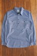 画像3: JOE McCOY 8 HOUR UNION CHAMBRAY PULLOVER SHIRT MS17038