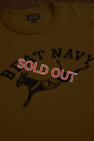 画像4: THE REAL McCOY'S MILITARY TEE / BEAT NAVY