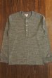 画像1: JOE McCOY DOUBLE DIAMOND TWIST YARN HENLEY SHIRT MC17118 (1)