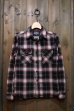 画像1: STUDIO D'ARTISAN CHECK L/S WORK SHIRT 5599 / RED (1)