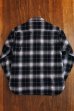 画像2: STUDIO D'ARTISAN CHECK L/S WORK SHIRT 5599 / BLACK (2)