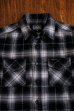 画像5: STUDIO D'ARTISAN CHECK L/S WORK SHIRT 5599 / BLACK