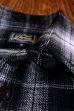 画像8: STUDIO D'ARTISAN CHECK L/S WORK SHIRT 5599 / BLACK