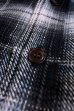 画像11: STUDIO D'ARTISAN CHECK L/S WORK SHIRT 5599 / BLACK