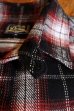 画像8: STUDIO D'ARTISAN CHECK L/S WORK SHIRT 5599 / RED
