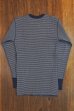 画像2: JOE McCOY TWO-TONE THERMAL SHIRT L/S MC17116 GRAY/NAVY (2)