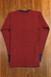 画像2: JOE McCOY TWO-TONE THERMAL SHIRT L/S MC17116 RED/NAVY (2)