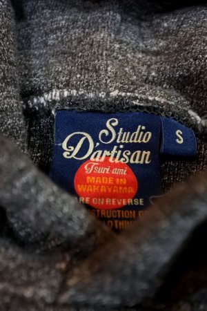 画像12: STUDIO D'ARTISAN スヴィンゴールド 両Vパーカー 9886 (杢BLACK)